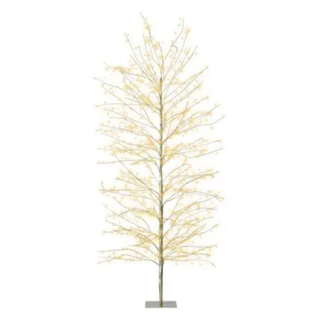 Lumineo 180cm Gold/Classic/Warm White Micro LED Tree - Gold Frame - 501130