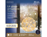 Lumineo 19cm Flashing Micro LED Hanging Ball - Warm White/Classic Warm - 480033