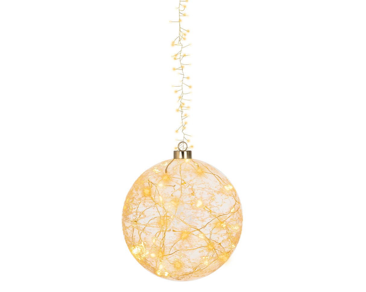 Lumineo 19cm Flashing Micro LED Hanging Ball - Warm White/Classic Warm - 480033