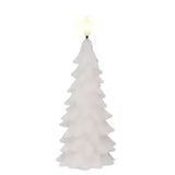 Lumineo 19cm White LED Candle Wax Tree