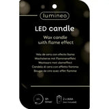 Lumineo 19cm White LED Candle Wax Tree