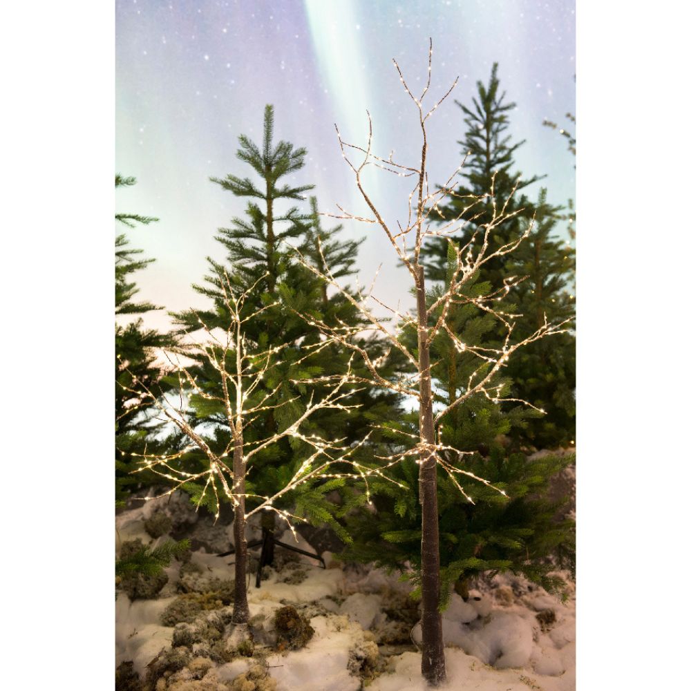 Lumineo 1m Warm White Micro LED Snowy Birch Twig Tree