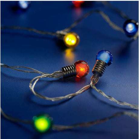 Lumineo 20 Multi Coloured LED Mini Bulb String Lights (Choice of 3)
