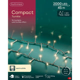 Lumineo 2000 Warm White LED Compact Christmas Lights (45m)