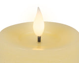 Lumineo 20cm LED Realistic Wax Candle - Warm White - Cream - 480463