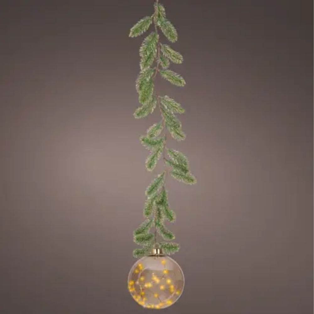 Lumineo 20cm Micro LED Warm White Ball with Garland