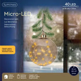 Lumineo 20cm Micro LED Warm White Ball with Garland