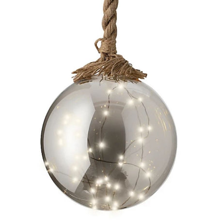 Lumineo 20cm Warm White Micro LED Ball with Rope