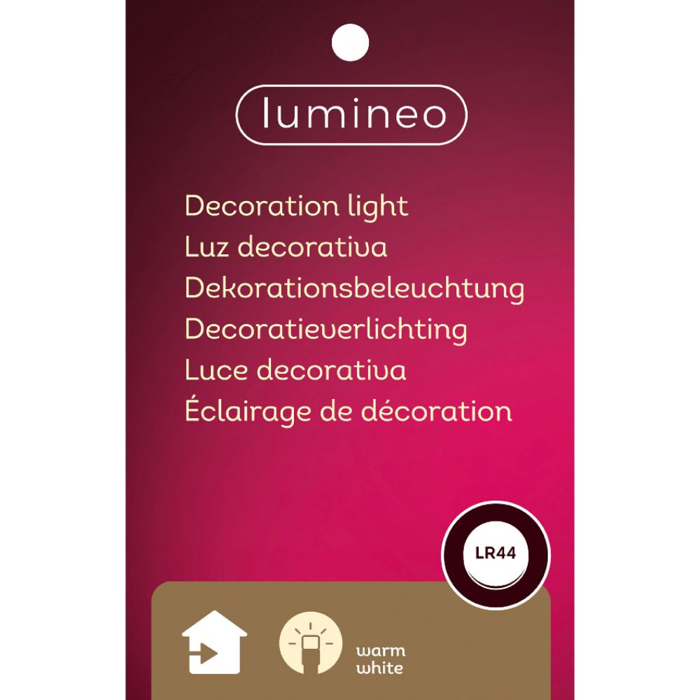 Lumineo 20cm White LED Porcelain House