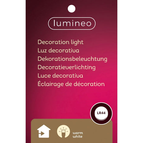 Lumineo 20cm White LED Porcelain House