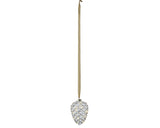 Lumineo 21cm Micro LED Steady Pinecone Hanging Decoration - Warm White - 487584