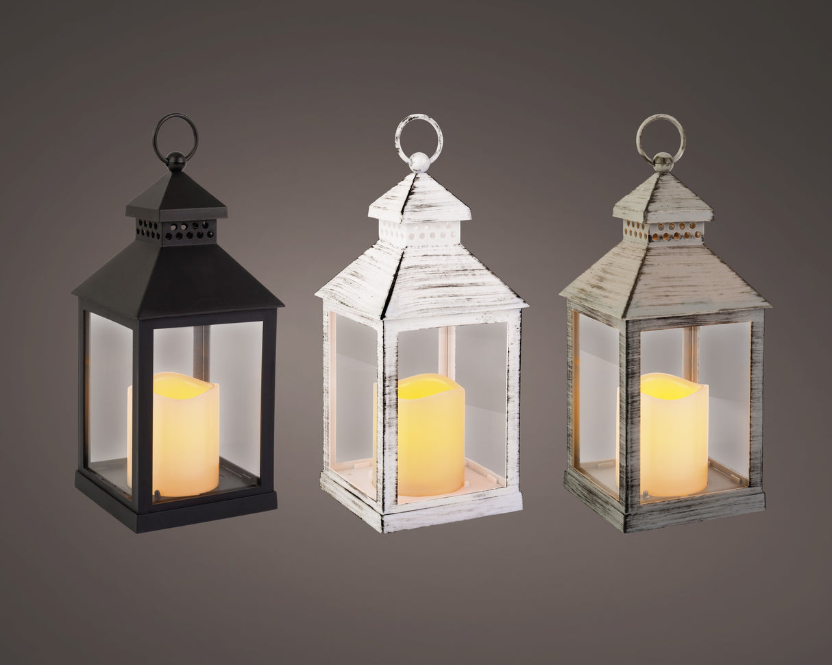 Lumineo 22.5cm LED Lit Lantern (Choice of 3) - 894382