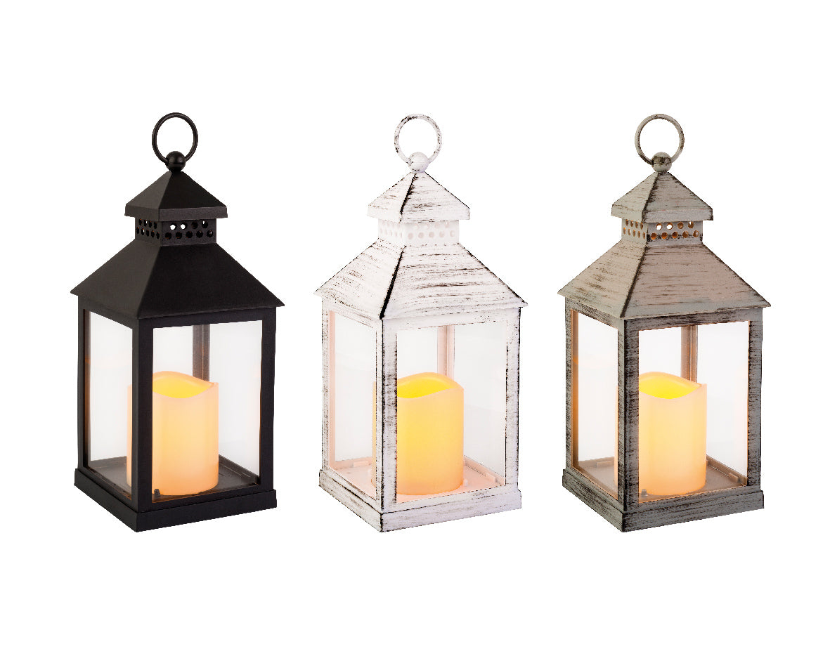 Lumineo 22.5cm LED Lit Lantern (Choice of 3) - 894382