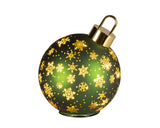 Lumineo 23cm LED Rotating Bauble Decoration - Warm White - Green - 481536