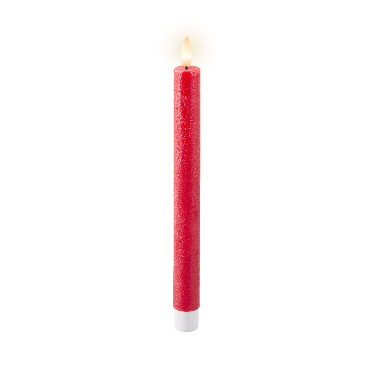 Lumineo 24.5cm LED Wick Dinner Candle - Red