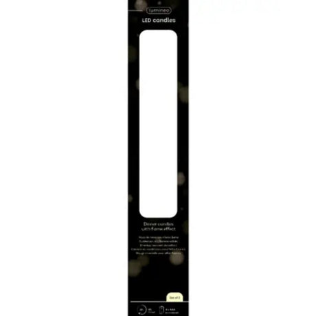 Lumineo 24.5cm White LED Wick Dinner Candle