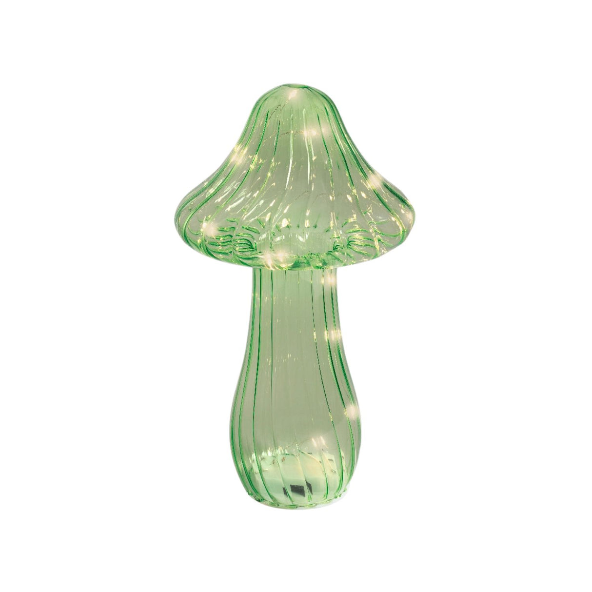 Lumineo 25cm Green Mushroom Micro LED Warm White