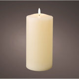 Lumineo 25cm LED Cream Church Wax Candle