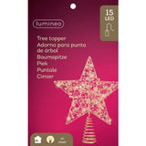 Lumineo 27cm Gold LED Star Tree Topper