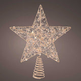 Lumineo 27cm Gold LED Star Tree Topper