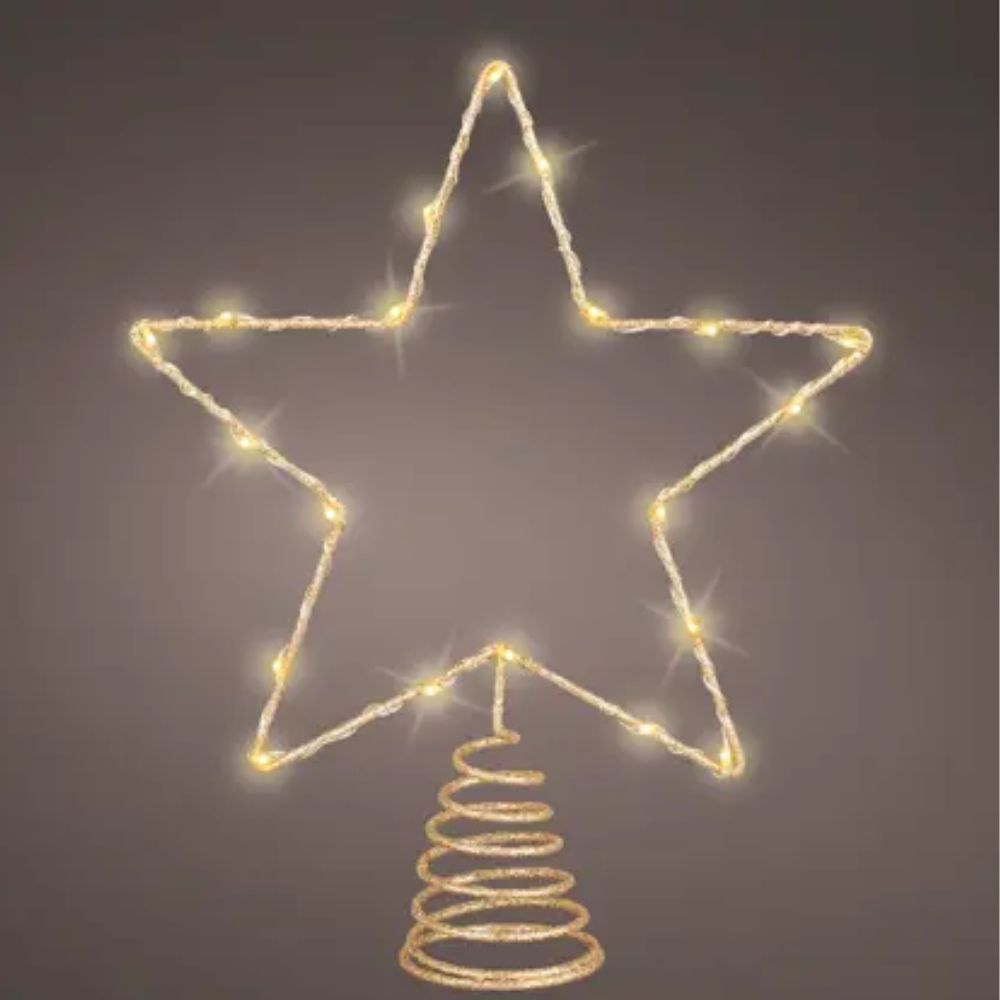 Lumineo 27cm Micro Led Star Tree Topper