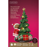 Lumineo 27cm Polyresin Christmas Tree Ornament