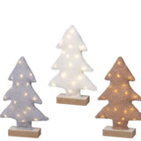 Lumineo 30cm Micro LED Fabric Tree Ornament (Choice of 3)