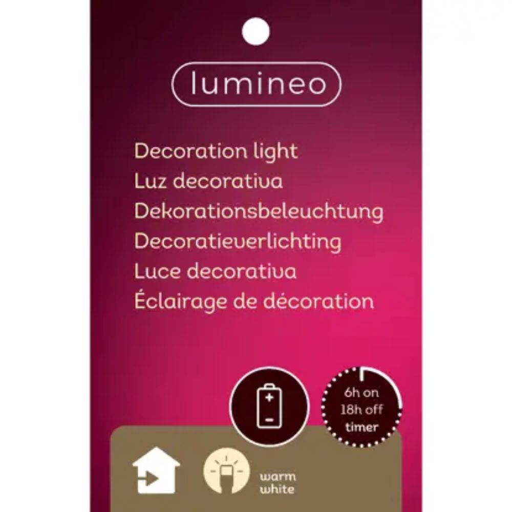 Lumineo 30cm Micro LED Fabric Tree Ornament (Choice of 3)