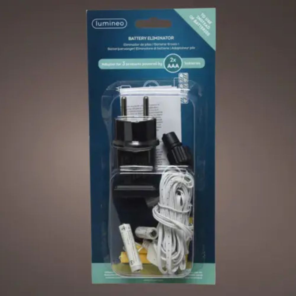 Lumineo 3V Battery Eliminator for 2 x AAA Indoor Items