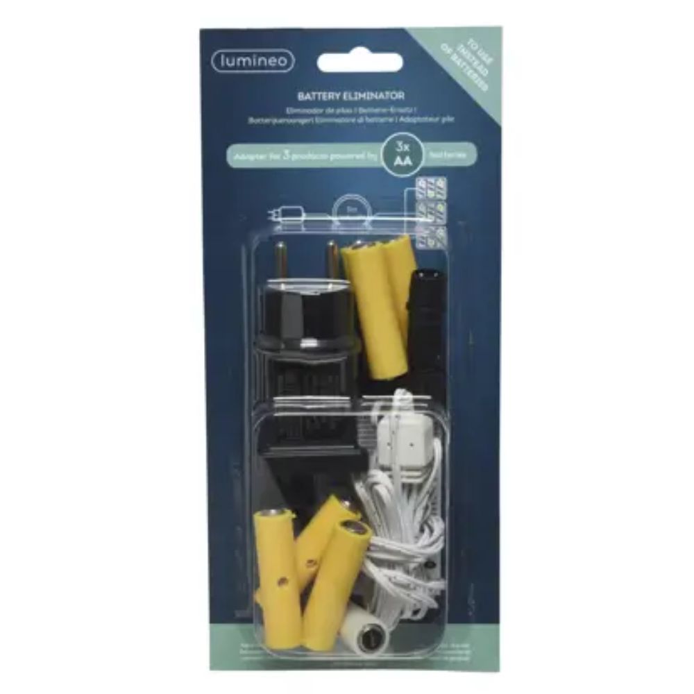 Lumineo 4.5V Battery Eliminator for 3 x 3AA Indoor Items