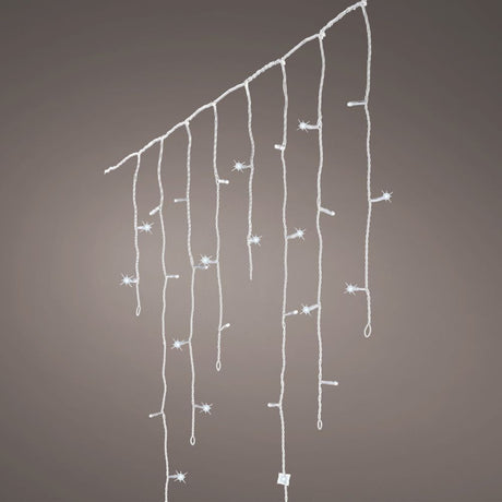 Lumineo 480 Cool White LED Snowing Effect Icicle Lights (11.8m)