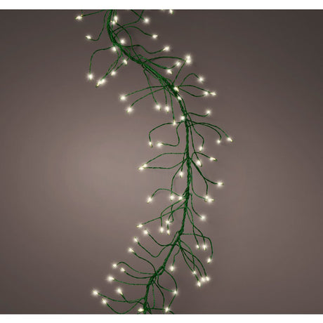 Lumineo 480 Warm White LED Cluster Micro Wire Lights (3m) - Green Cable