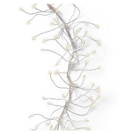 Lumineo 480 Warm White LED Cluster Micro Wire Lights (3m) - Silver Cable