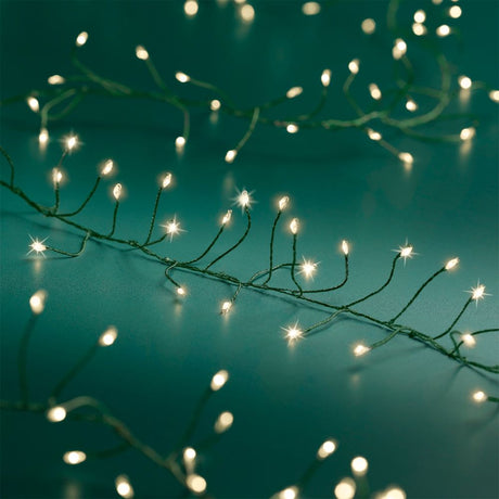 Lumineo 480 Warm White Micro LED Compact Wire Christmas Lights (6m)