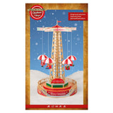 Lumineo 49cm Christmas Village Parachute Ride Fair Scene