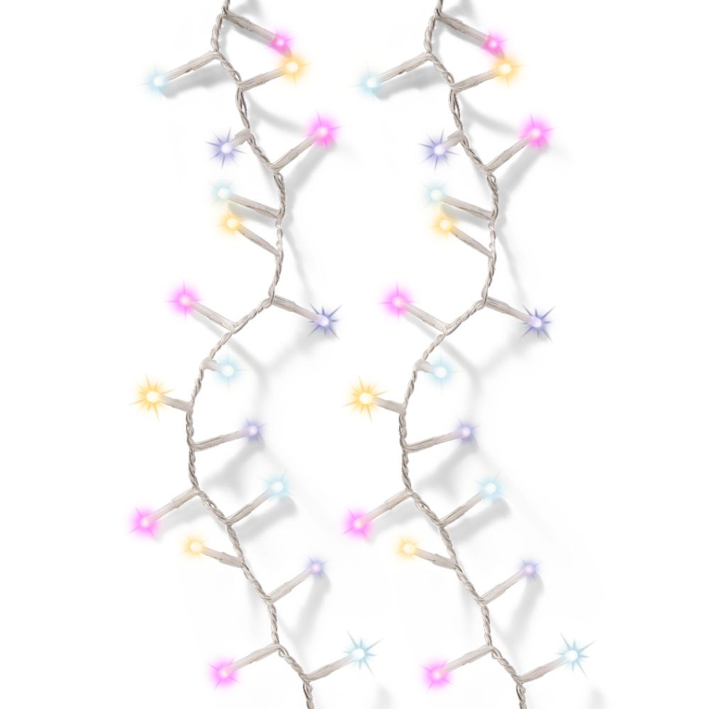 Lumineo 500 Multi Coloured LED Soft Glow Compact String Lights (11m)