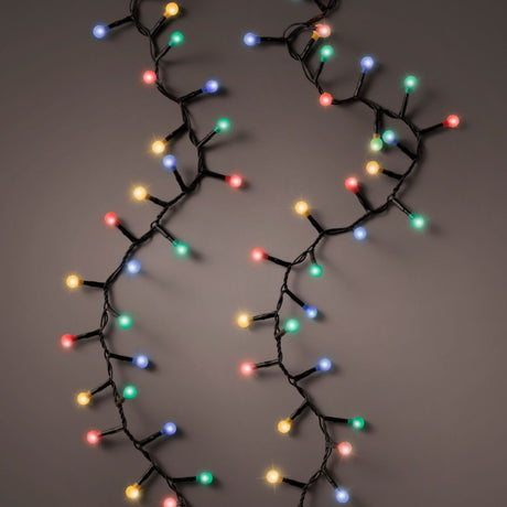 Lumineo 500 Multi-Coloured Twinkle Effect LED Cherry Lights (11m)