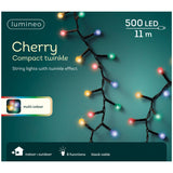Lumineo 500 Multi-Coloured Twinkle Effect LED Cherry Lights (11m)