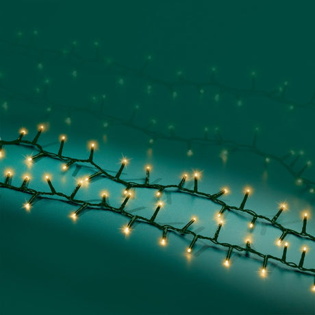 Lumineo 500 Soft Gold LED Twinkle Compact Christmas Lights (11m)