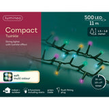 Lumineo 500 Soft Multi Coloured LED Compact Lights (11m)