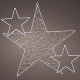 Lumineo 60cm Star Metal Frame Light with Micro LEDs