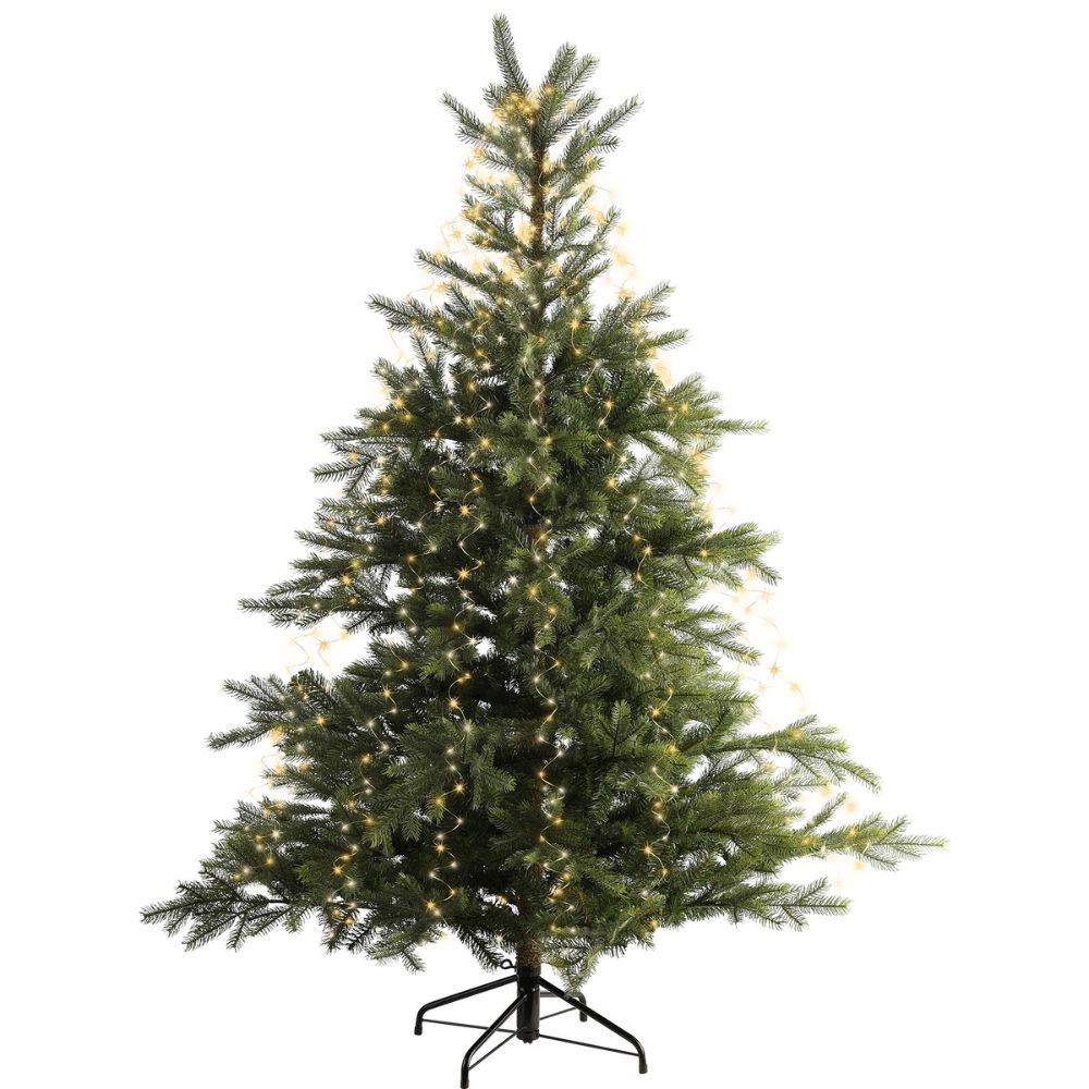 Lumineo 672 LED Classic White Tree Lights Flashing Christmas String Lights