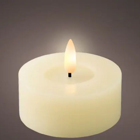 Lumineo 6cm White LED Tealights (set of 2)