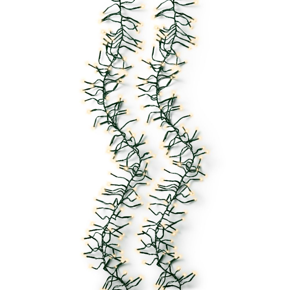 Lumineo 768 Soft Gold LED Twinkle Cluster Christmas Lights (7m)