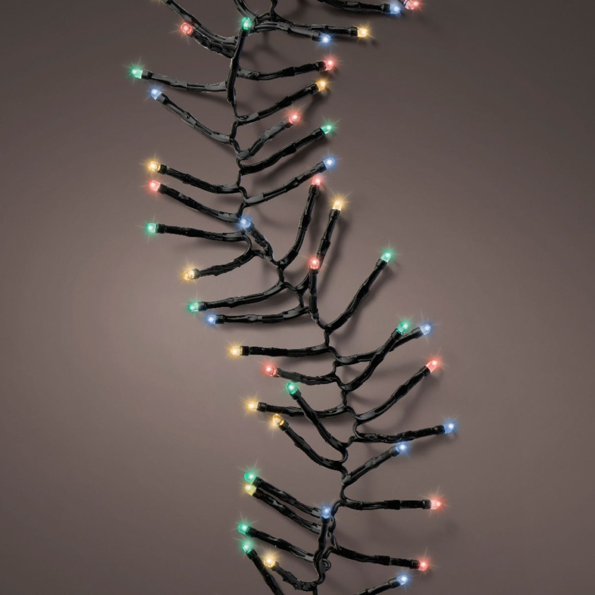 Lumineo 768 Soft Multi-Coloured LED Twinkle Effect Cluster Lights (7m)