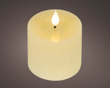 Lumineo 9.5cm LED Realistic Wax Candle - Warm White - Cream - 480448