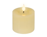 Lumineo 9.5cm LED Realistic Wax Candle - Warm White - Cream - 480448