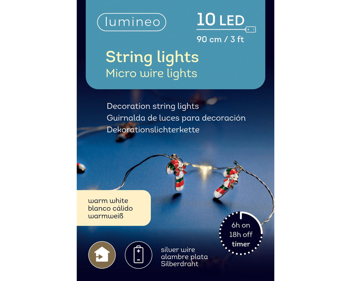 Lumineo 90cm Micro LED Christmas Deco String Lights - (Choice of 3) - 481021