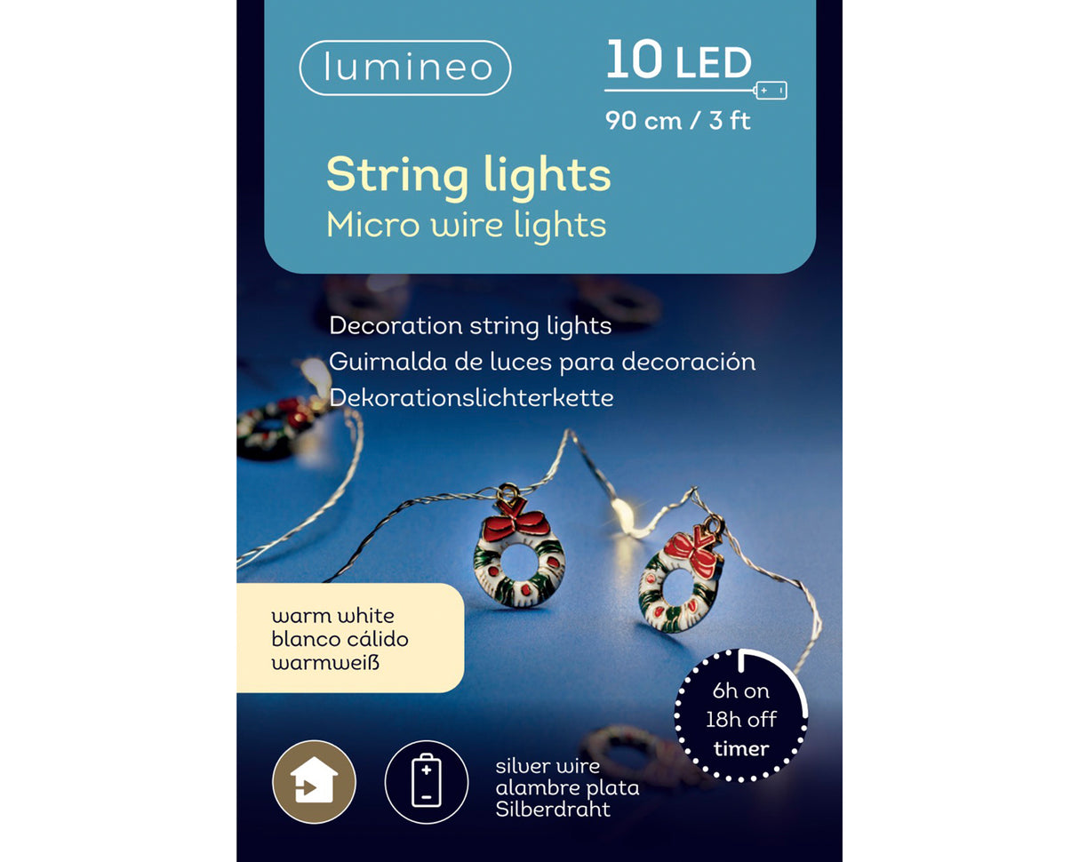 Lumineo 90cm Micro LED Christmas Deco String Lights - (Choice of 3) - 481021