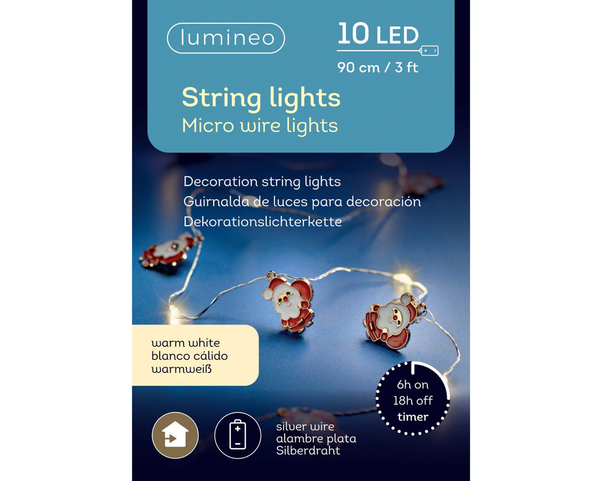 Lumineo 90cm Micro LED Christmas Deco String Lights - (Choice of 3) - 481021